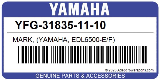 Yamaha YFG-31835-11-10 Mark, (Yamaha, Edl6500-E/F)