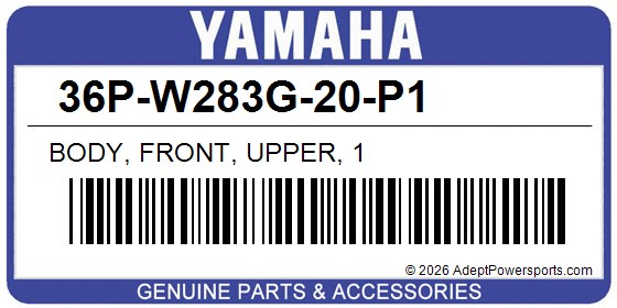 Yamaha 36P-W283G-20-P1 Body, Front, Upper, 1