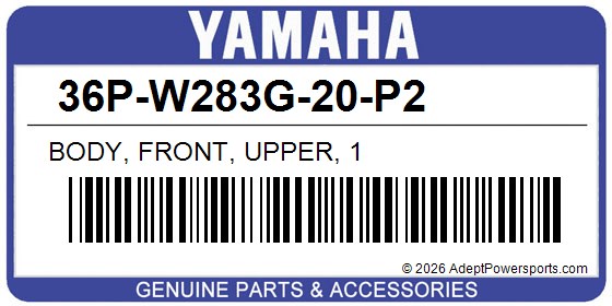 Yamaha 36P-W283G-20-P2 Body, Front, Upper, 1