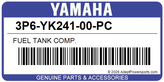 Yamaha 3P6-YK241-00-PC Fuel Tank Comp.