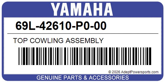 Yamaha 69L-42610-P0-00 Top Cowling Assembly