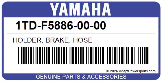 Yamaha 1TD-F5886-00-00 Holder, Brake, Hose
