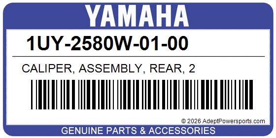 Yamaha 1UY-2580W-01-00 Caliper, Assembly, Rear, 2