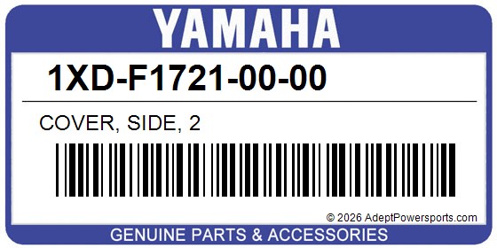 Yamaha 1XD-F1721-00-00 Cover, Side, 2