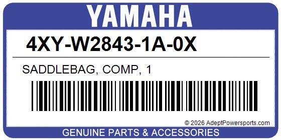 Yamaha 4XY-W2843-1A-0X Saddlebag, Comp, 1