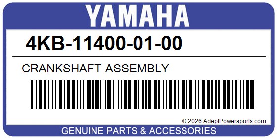 Yamaha 4KB-11400-01-00 Crankshaft Assembly