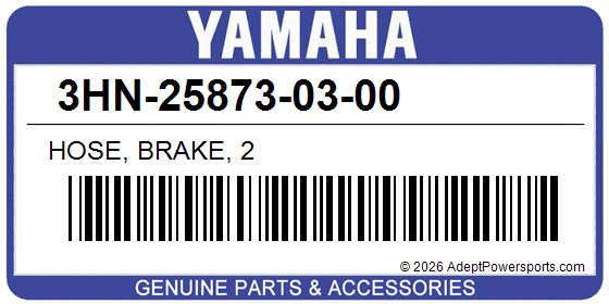 Yamaha 3HN-25873-03-00 Hose, Brake, 2
