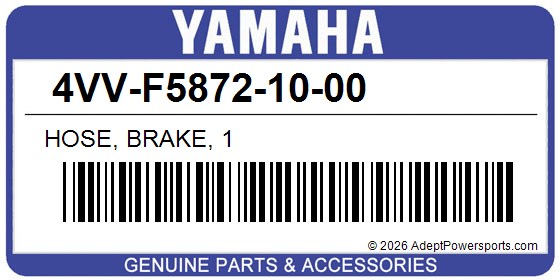 Yamaha 4VV-F5872-10-00 Hose, Brake, 1