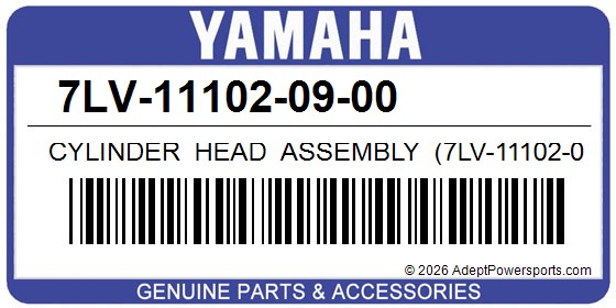 Yamaha 7LV-11102-09-00 Cylinder Head Assembly (7Lv-11102-00)