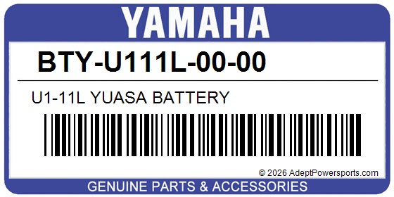 Yamaha BTY-U111L-00-00 U1-11L Yuasa Battery