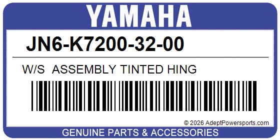 Yamaha JN6-K7200-32-00 W/S  Assembly Tinted Hing