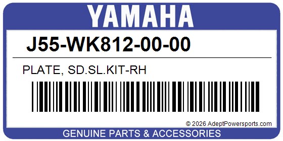 Yamaha J55-WK812-00-00 Plate, Sd.Sl.Kit-Rh