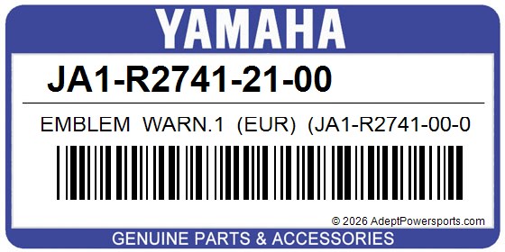 Yamaha JA1-R2741-21-00 Emblem Warn.1 (Eur) (Ja1-R2741-00-00)
