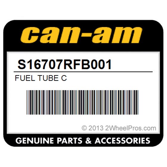 Can-Am S16707RFB001 Fuel Tube C