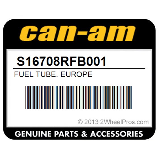 Can-Am S16708RFB001 Fuel Tube. Europe