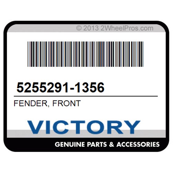 Victory 5255291-1356 Fender, Front
