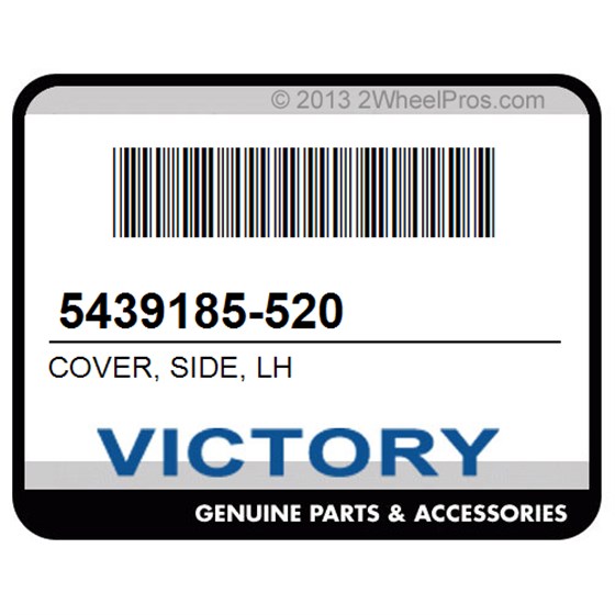 Victory 5439185-520 Cover, Side, Lh
