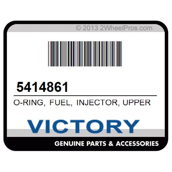 Victory 5414861 O-Ring, Fuel, Injector, Upper, Black