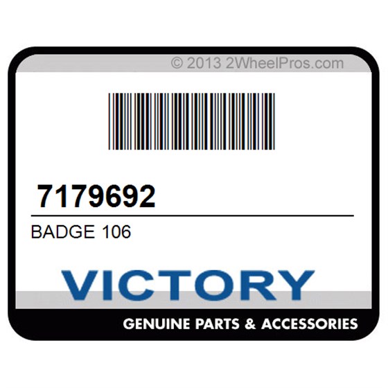 Victory 7179692 Badge 106