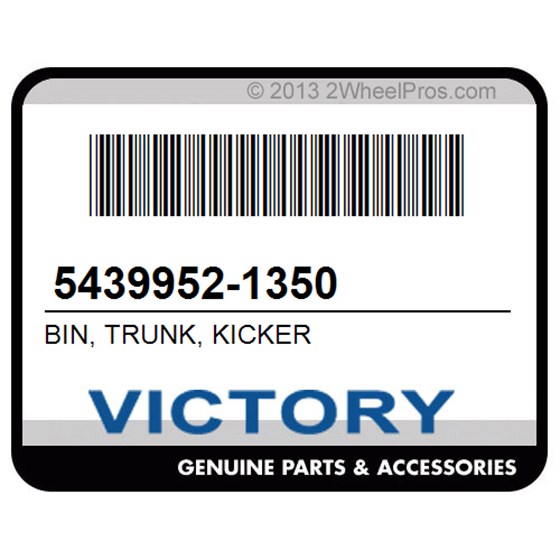 Victory 5439952-1350 Bin, Trunk, Kicker