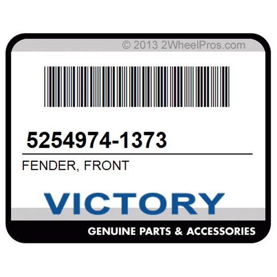 Victory 5254974-1373 Fender, Front