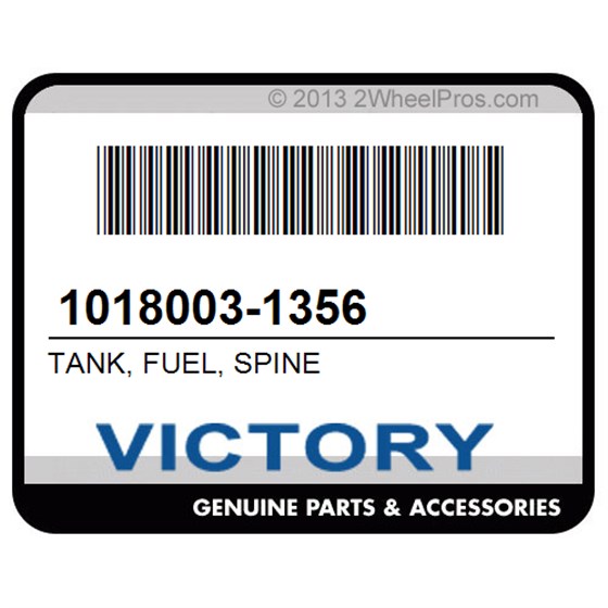 Victory 1018003-1356 Tank, Fuel, Spine