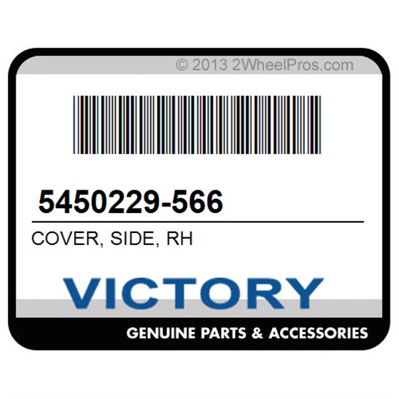 Victory 5450229-566 Cover, Side, Rh