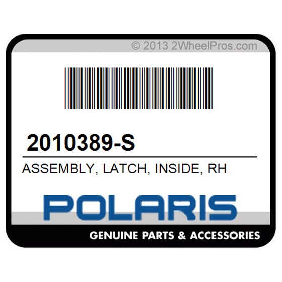 Polaris 2010389-S Assembly, Latch, Inside, Rh