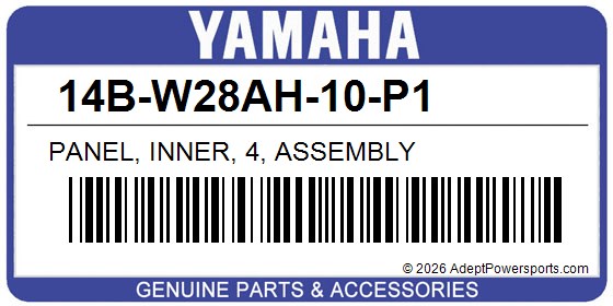 Yamaha 14B-W28AH-10-P1 Panel, Inner, 4, Assembly