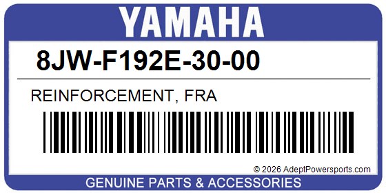 Yamaha 8JW-F192E-30-00 Reinforcement, Fra