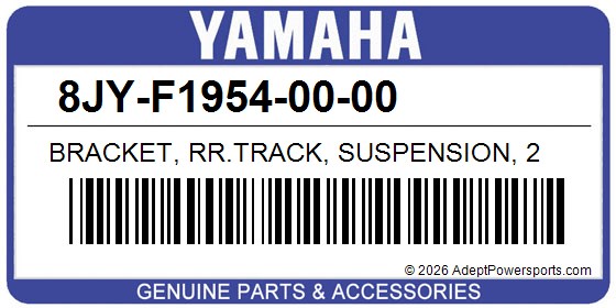 Yamaha 8JY-F1954-00-00 Bracket, Rr.Track, Suspension, 2