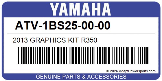 Yamaha ATV-1BS25-00-00 2013 Graphics Kit R350