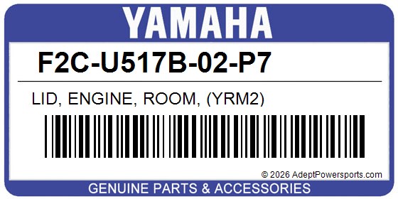 Yamaha F2C-U517B-02-P7 Lid, Engine, Room, (Yrm2)
