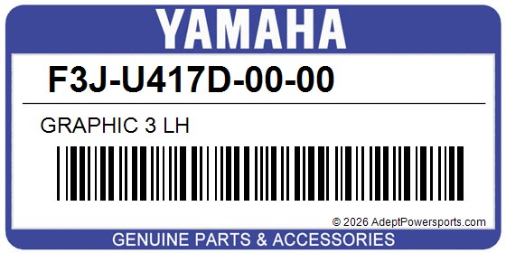Yamaha F3J-U417D-00-00 Graphic 3 Lh