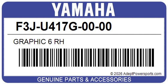Yamaha F3J-U417G-00-00 Graphic 6 Rh