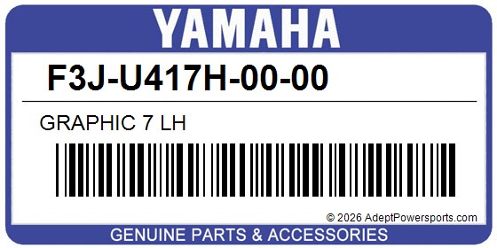 Yamaha F3J-U417H-00-00 Graphic 7 Lh