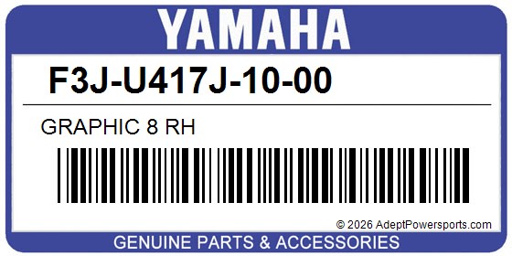 Yamaha F3J-U417J-10-00 Graphic 8 Rh