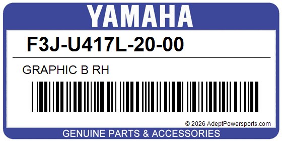 Yamaha F3J-U417L-20-00 Graphic B Rh