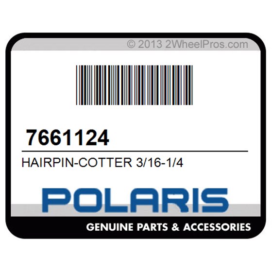 Polaris 7661124 Hairpin-Cotter 3/16-1/4