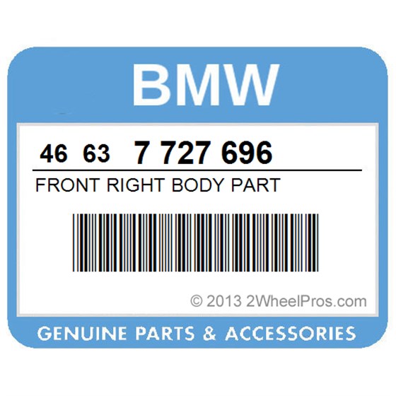 BMW 46637727696 Front Right Body Part