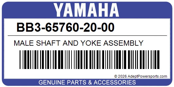 Yamaha BB3-65760-20-00 Male Shaft And Yoke Assembly