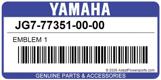 Yamaha JG7-77351-00-00 Emblem 1