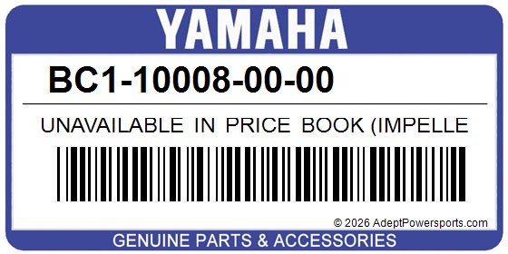 Yamaha BC1-10008-00-00 Unavailable In Price Book (Impeller)