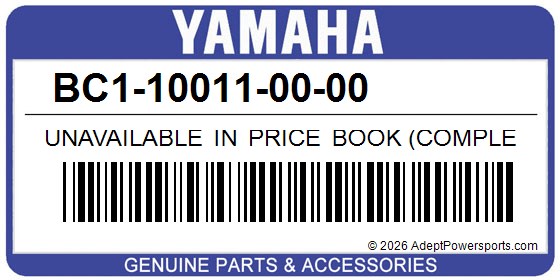 Yamaha BC1-10011-00-00 Unavailable In Price Book (Complete)