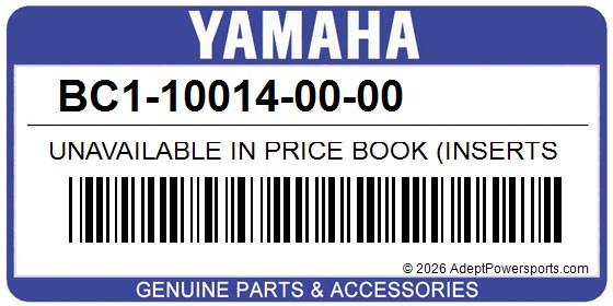 Yamaha BC1-10014-00-00 Unavailable In Price Book (Inserts Into Lid)