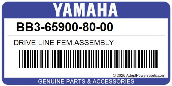 Yamaha BB3-65900-80-00 Drive Line Fem.Assembly