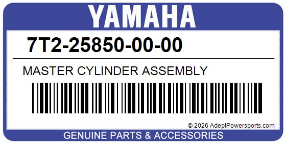 Yamaha 7T2-25850-00-00 Master Cylinder Assembly
