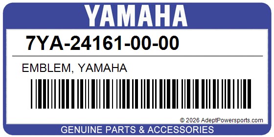 Yamaha 7YA-24161-00-00 Emblem, Yamaha
