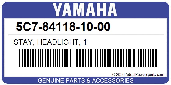 Yamaha 5C7-84118-10-00 Stay, Headlight, 1