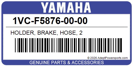 Yamaha 1VC-F5876-00-00 Holder, Brake, Hose, 2